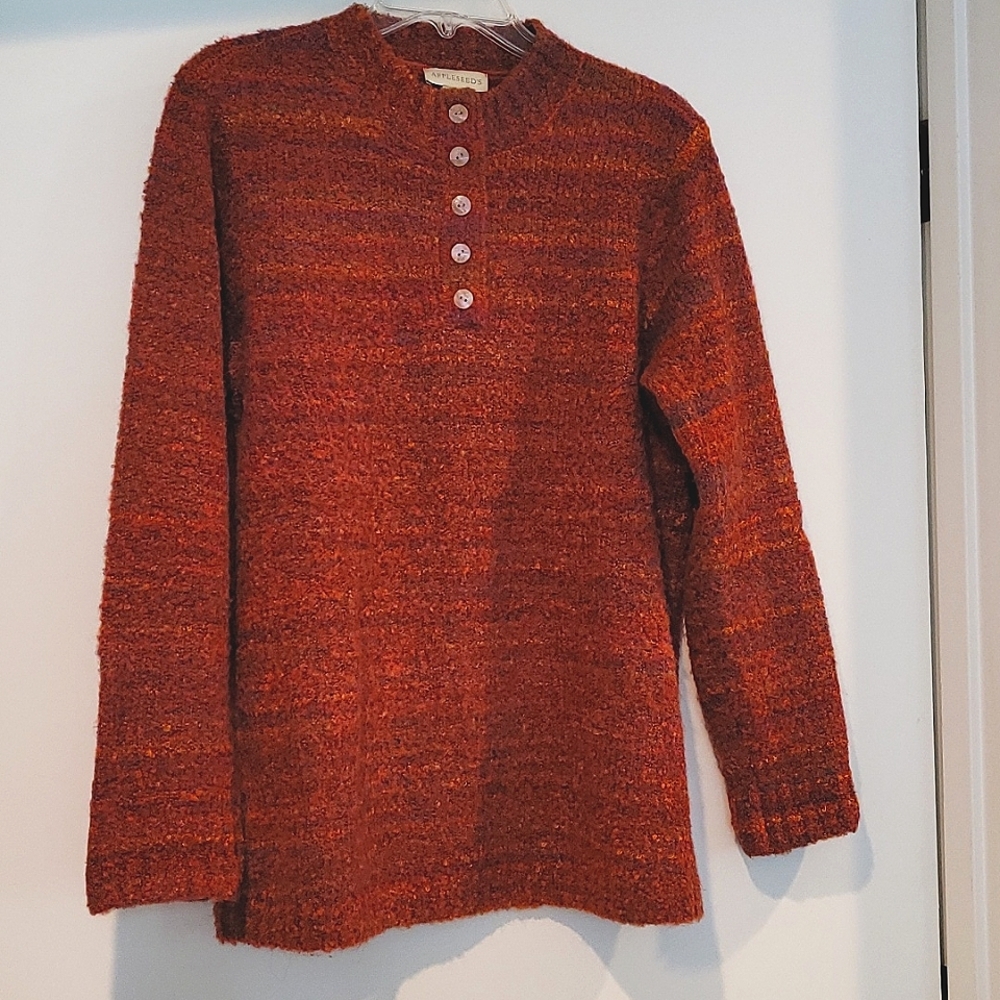 Appleseeds M Cuddle Boucle Henley pullover